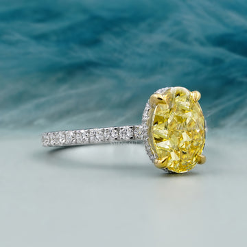 Gold diamond ring